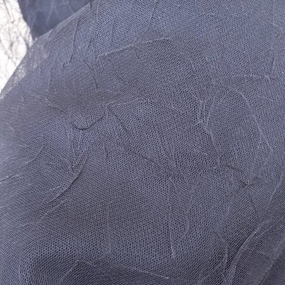 Vtge Black Mesh/Tulle Maxi Skirt Fairygrunge Dark Balletcore/Princess WhimsiGoth - Picture 2 of 15